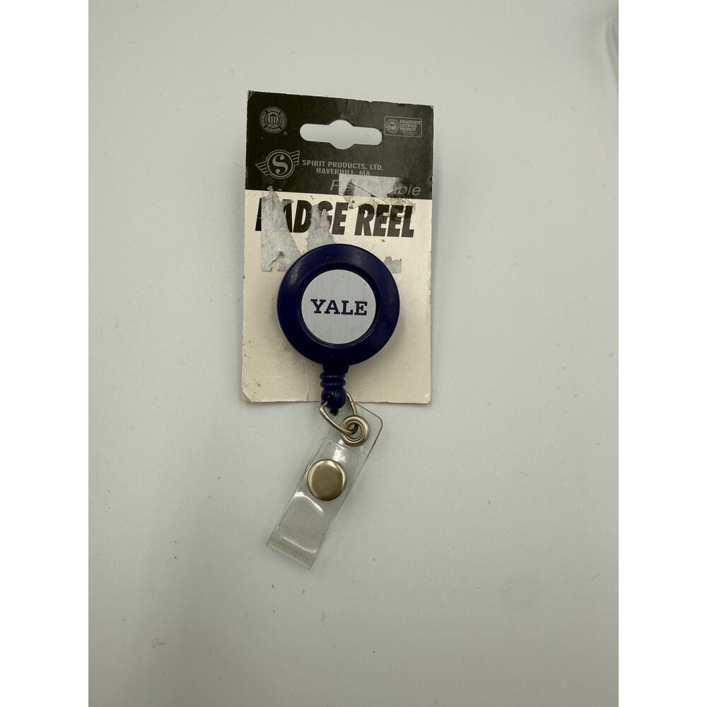 Yale University Retractable Badge Reel - Spirit Products LTD - New on Card